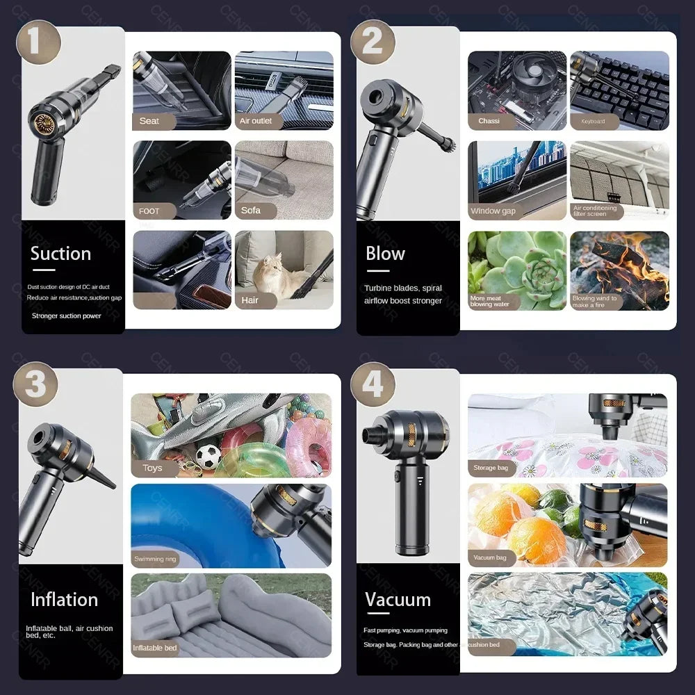 9000Pa Vacuum Cleaner Pro VII (Extra Strength + Efficiency)